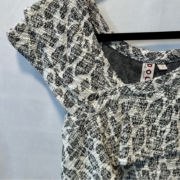 Anthropologie Dolan Left Ciast Savannah Leopard Print Ruffle Asymmetrical Top XS - Picture 4 of 7